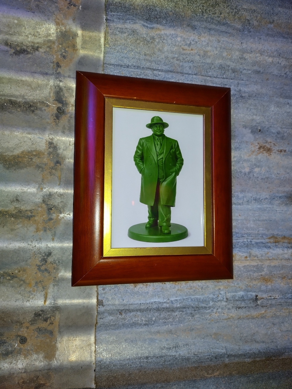 Al Capone Roaring 20's Gangster Plastic Army Man Framed Art Print By Neon Nicho